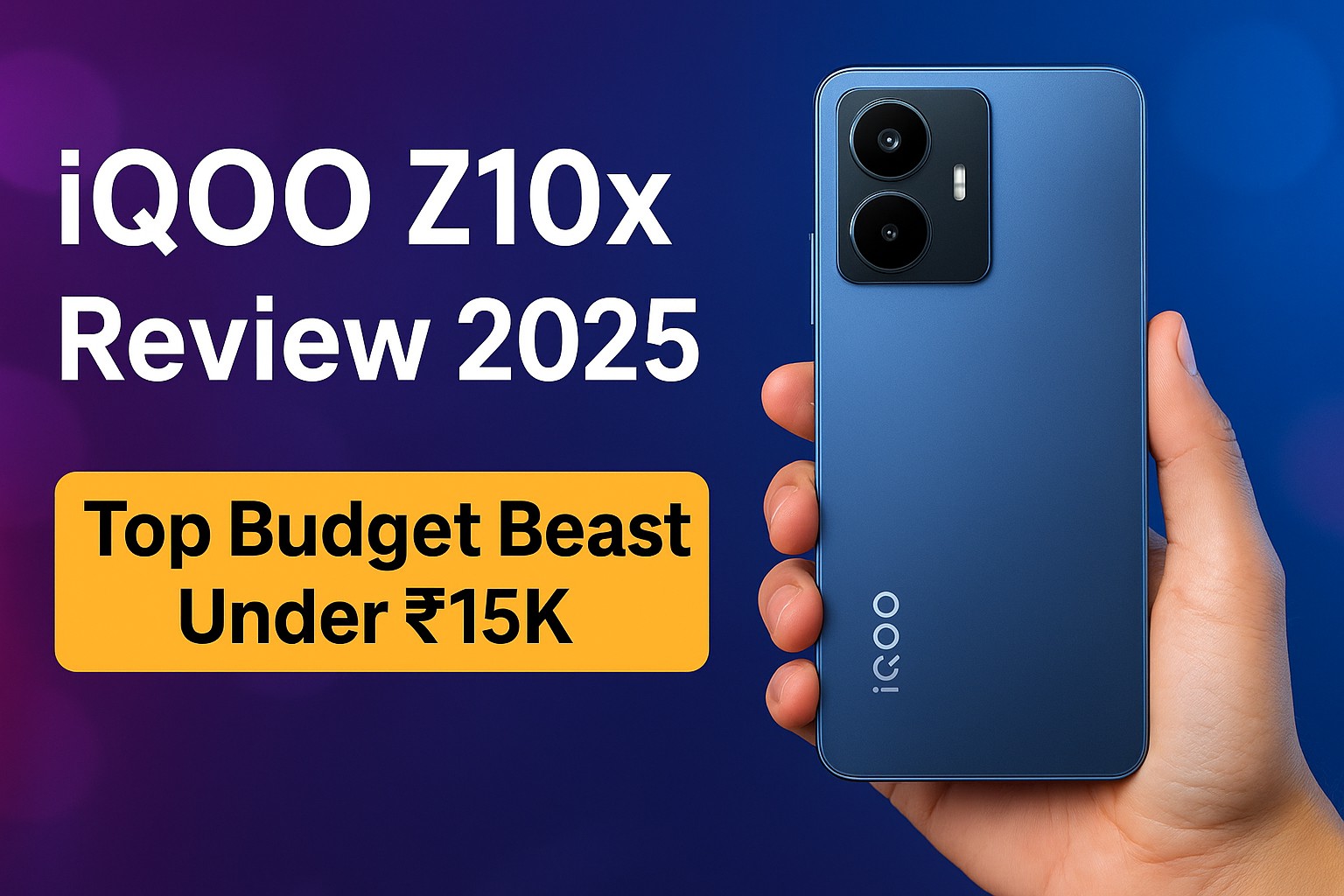 iQOO Z10x 5G Review 2025 - Budget 5G Smartphone with 120Hz Display and 6500mAh Battery